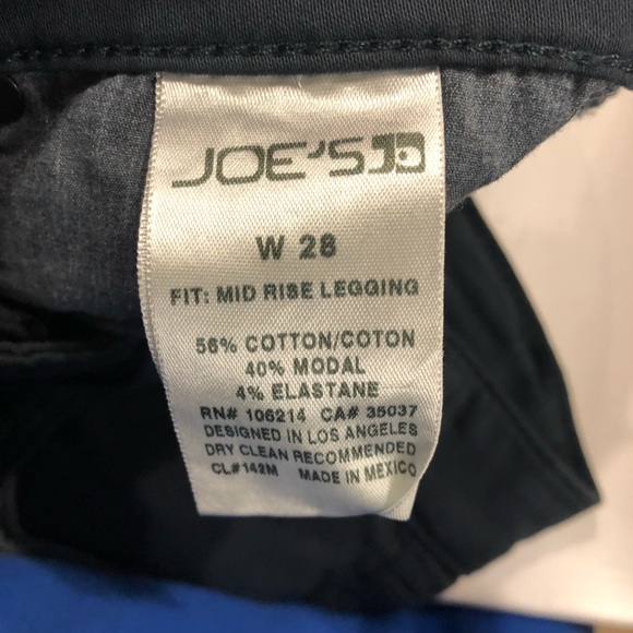 JOE'S Midrise Sooo Soft Denim Leggings Lagoon - Picture 7 of 8